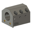 BMT BOLT PATTERN 50x50x110 BORING BAR HOLDER ID=( 2- 1/ 2)" L=60 mm FOR DOOSAN PUMA 700L